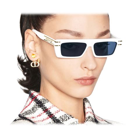 dior round shades big white|Dior oversized sunglasses women.